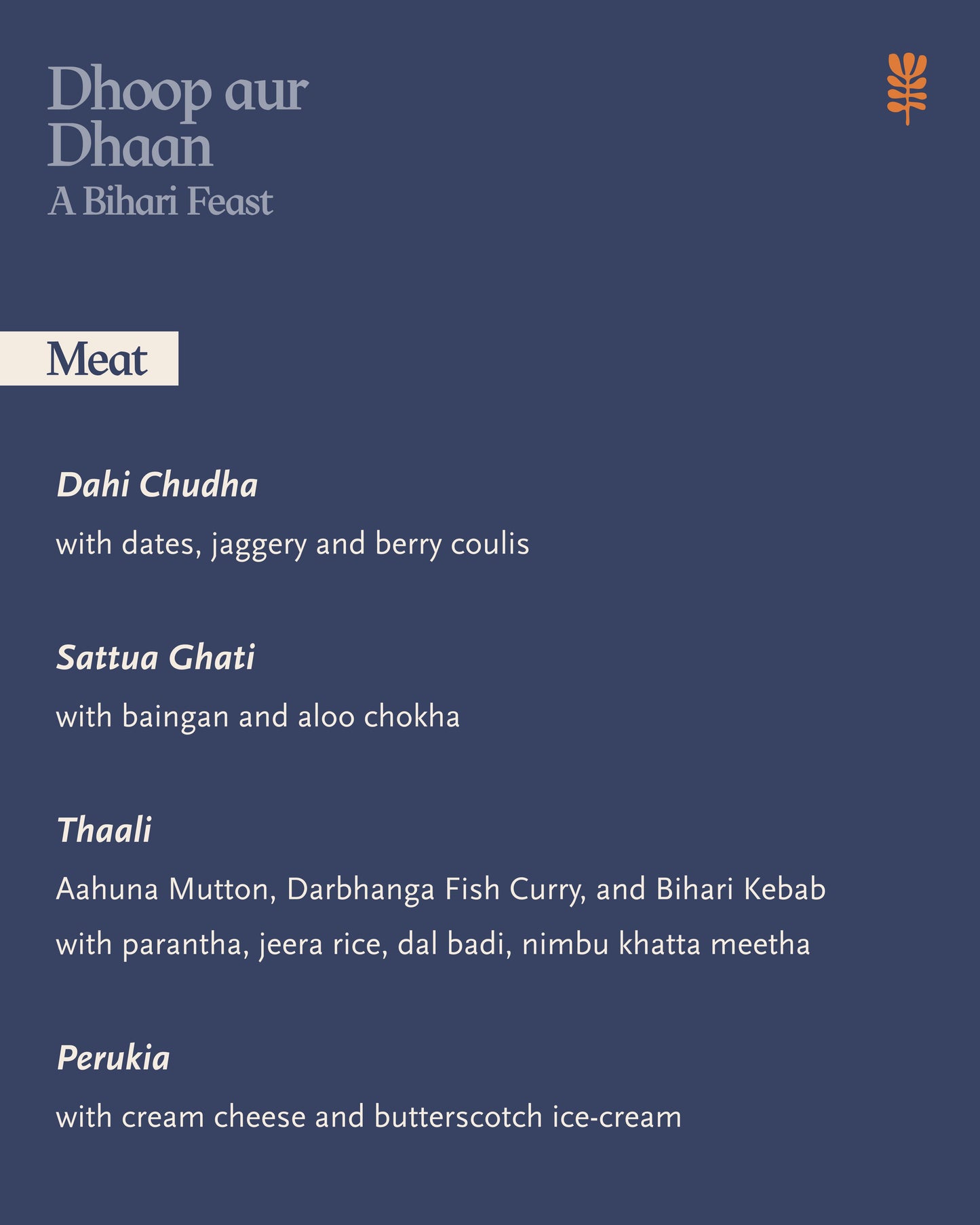 Dhoop aur Dhaan: A Bihari Feast