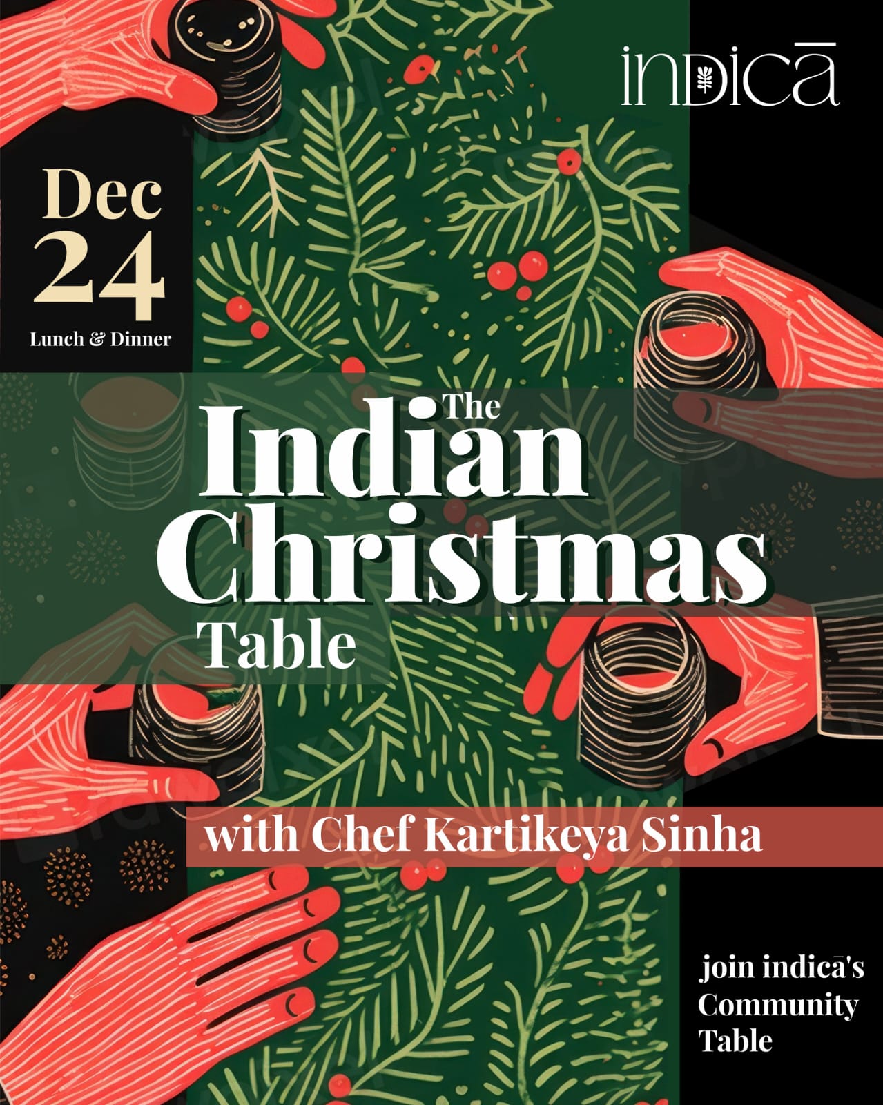 The Indian Christmas Table