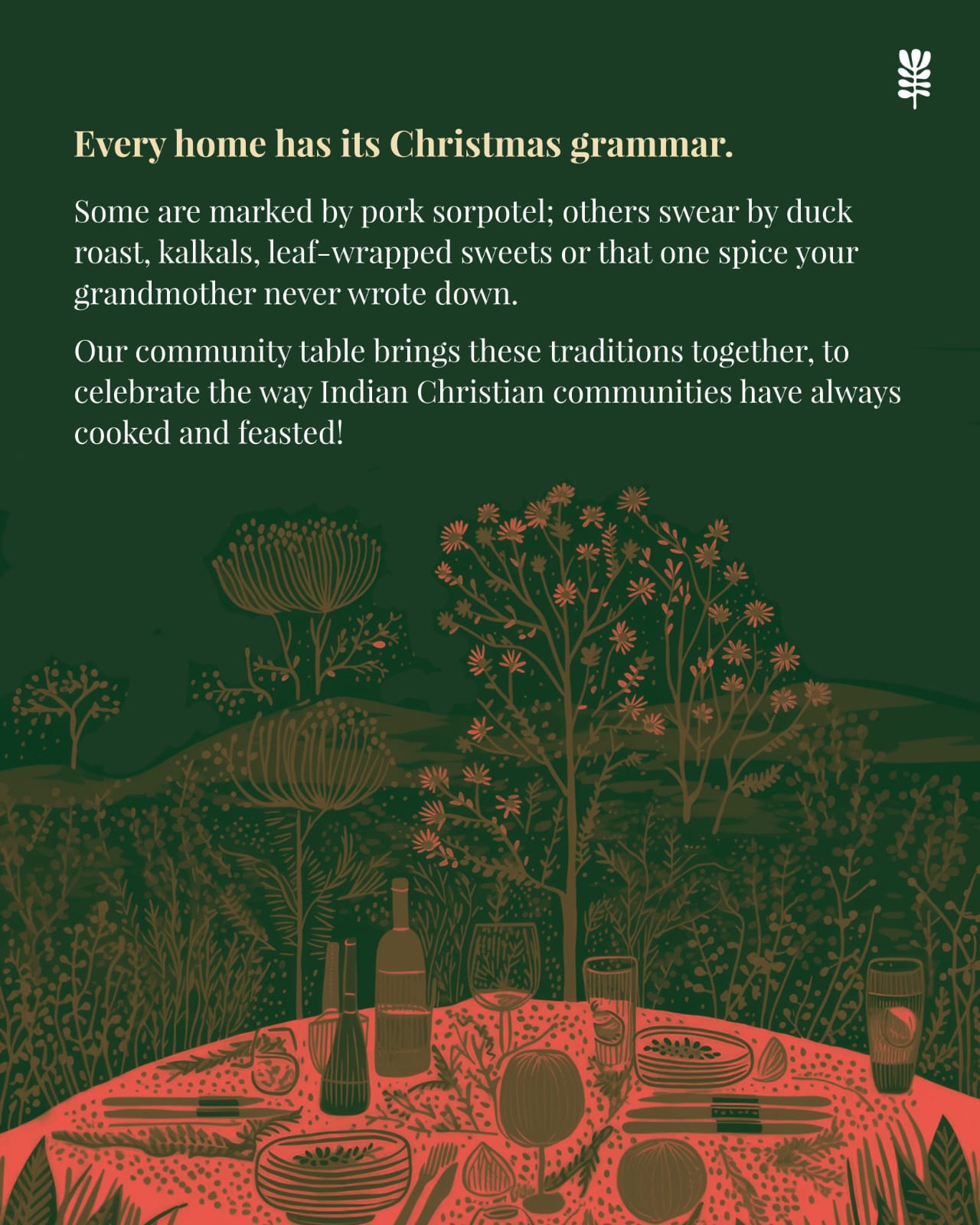 The Indian Christmas Table