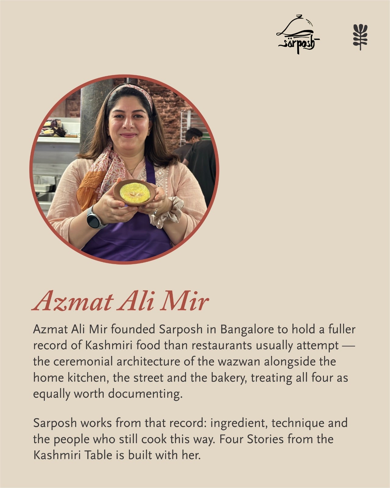 Four Stories from the Kashmiri Table | Sept 26 & 27