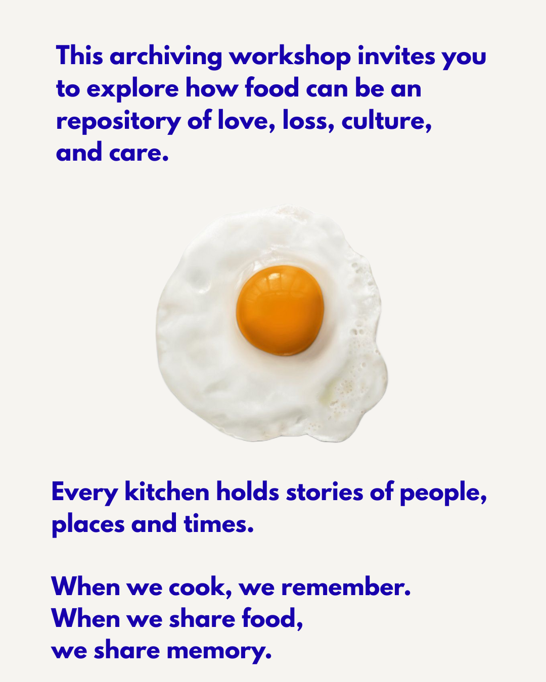 ARCHIVING FOOD: The Kitchen is a Story We Tell